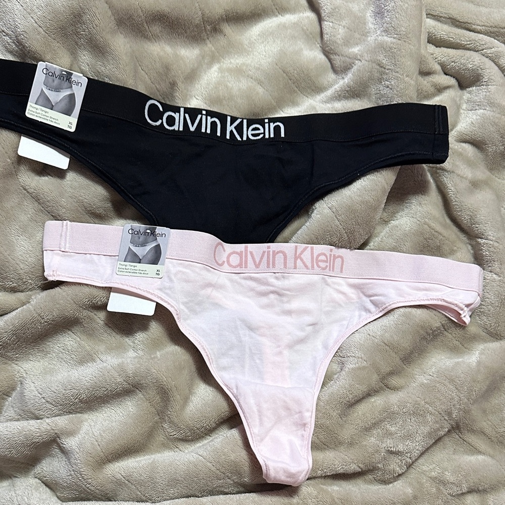 Calvin Klein Kids Black and Light Pink Underwear Duo